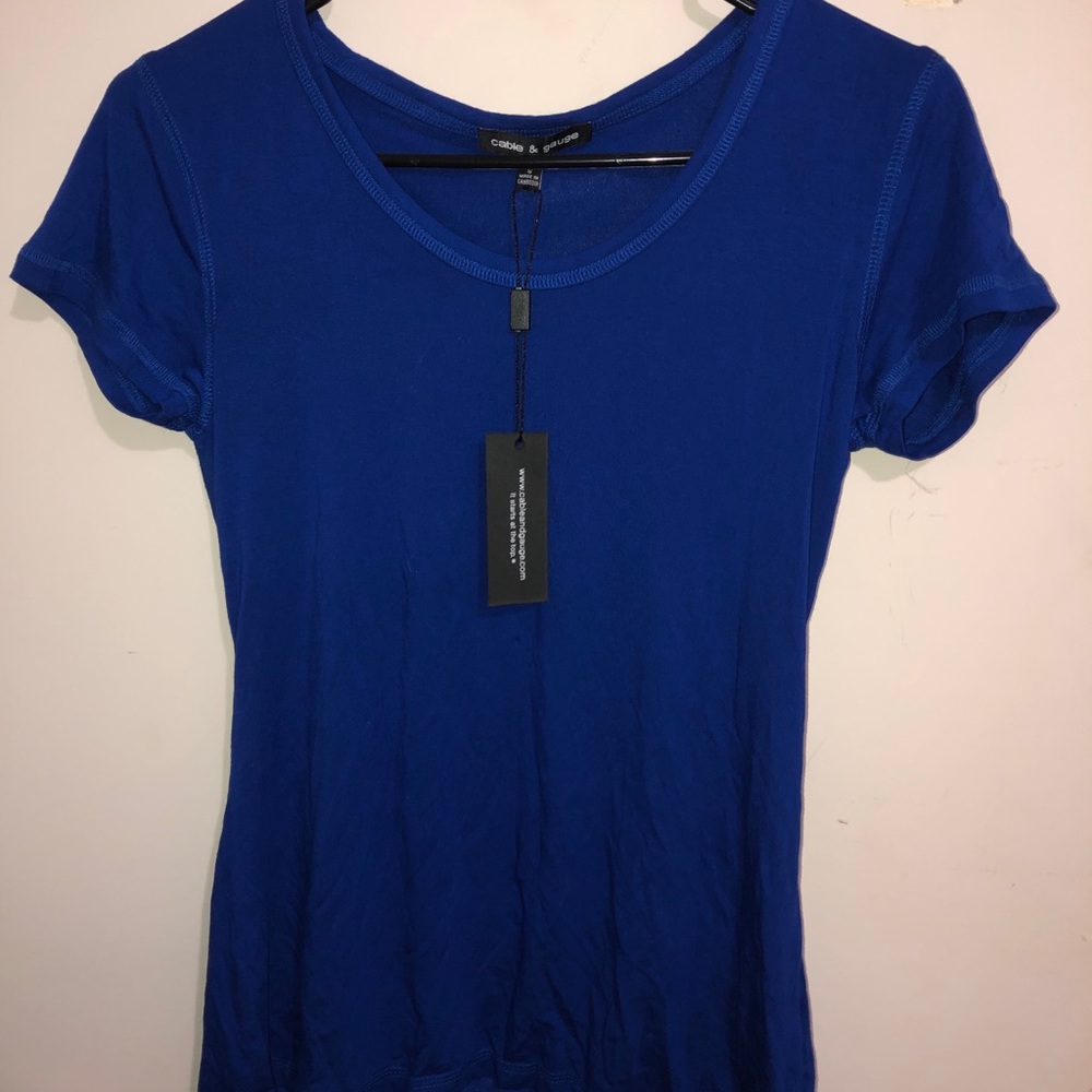 Cable & Gauge Blue Crew neck Size small